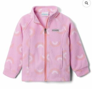 Benton Springs Columbia Pink rainbow Fleece Jacket